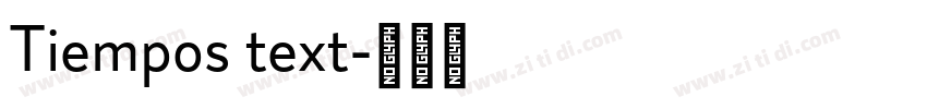Tiempos text字体转换